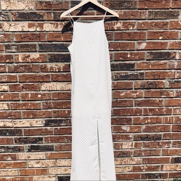 KEEPSAKE Get Even White Diamond Maxi Dress - Picture 1 of 7